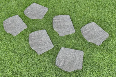 Produktbild von Feinsteinzeug Trittstein Stone Gres 42 x 36 cm grau