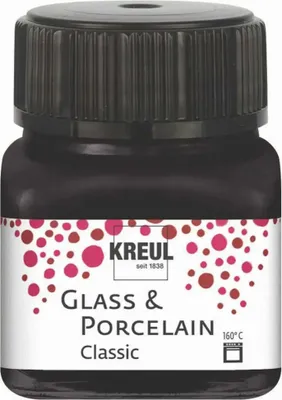 Image de KREUL 16234 KREUL Classic Porzellanfarben schwarz 20,0 ml