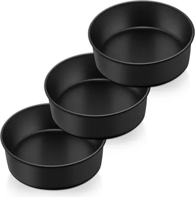 Produktbild von Homikit 20cm Runde Backformen Set, 3-teilig - Edelstahl Tortenform Antihaftbeschichtet