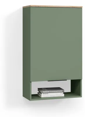 Image de Etagère Livinity Piave Vert 60x100cm avec porte, Model 58829