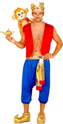 Produktbild von Kostüm Aladdin – Weste, Hose, Schärpe und Turban XL - 54/56
