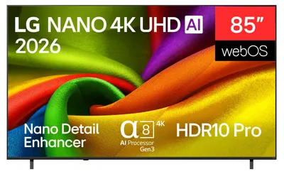 Produktbild von LG 85NU850B6LA NANO 4K UHD TV 215 cm (85")