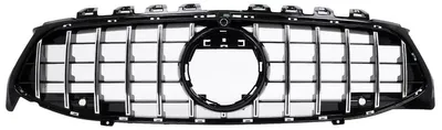 Imagen del producto de Rejilla delantera para Mercedes CLA X118 C118, modelos de 2019 a 05.2023, diseño Panamericana, cromada.
