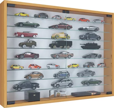 Image de VCM - Hanging display case mur display case Mandosa XXL H. 60 x B. 80 x T. 10 cm