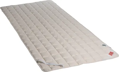 Produktbild von HEFEL Bio Timber Unterbett - Matratzenauflage mit Eckgummibändern, 500 g/m², ideal für Hausstauballergiker, 120 x 200 cm