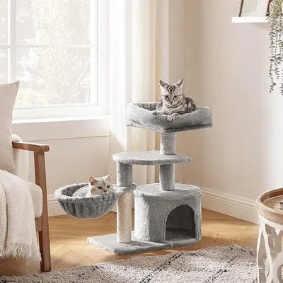 Productafbeelding van Famanu kattenboom: Klimmen, nagelslijpen, ontspannen - 48 x 32 x 68 cm