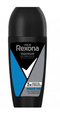 Zdjęcie produktu dla Rexona | Antyperspirant w rolce - 50 ml - silna ochrona - dla mężczyzn - hamujący nieprzyjemny zapach - Cobalt Dry Maximum Protection