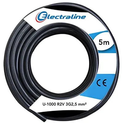 Productafbeelding van Kabelrol U-1000 R2V 3G2,5 mm² - 5 m Zwart