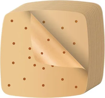 Immagine prodotto di Carta da forno in legno per friggitrice ad aria, 200 fogli, 22 cm, perforata