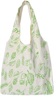 Image de Sac bandoulière en toile Unyqoos® pour femmes, grand et pliable, dimensions 38 x 57 cm. Sac d'été léger et spacieux, avec motif floral, idéal pour le quotidien, la plage et les courses