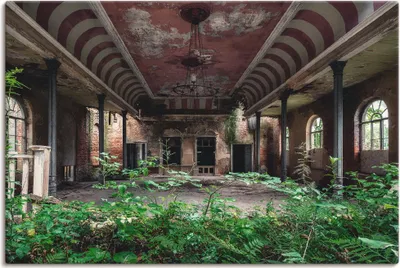 Produktbild von ARTland Leinwandbild Lost Places - Tanzsaal - verlassen Größe: 90x60 cm