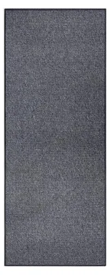 Produktbild von Bouclé Läufer – Rutschfester Teppichläufer Flachgewebe Kurzflor für Flur, Küche, Wohnzimmer, Badezimmer – Anthrazit, 80x200cm