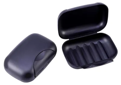 Produktbild von Praktische Seifenbox in Schwarz für Reisen und Zuhause