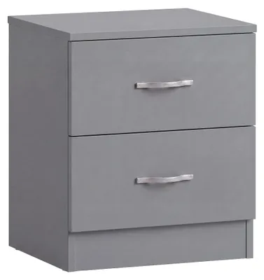 Productafbeelding van Vida Designs nachtkastje, grijs, afmetingen ongeveer 47 cm hoog x 40 cm breed x 36 cm diep
