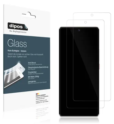 Obrázek produktu pro 2x Ochranná fólie pro ZTE Axon 50 5G - Anti-Shock 9H Film dipos Glass Plastic Glass
