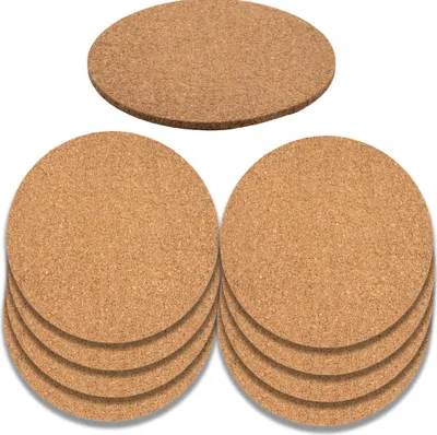 8x Korkuntersetzer Telleruntersetzer Topfuntersetzer Flaschen Untersetzer Kork 19cm