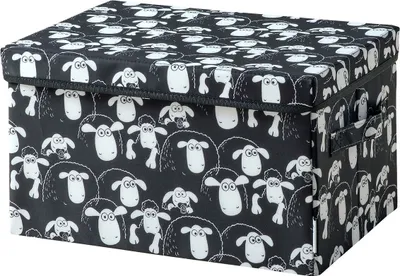 Produktbild von Lifeney meets "Shaun das Schaf" Aufbewahrungsbox mit Deckel für Kinder  Box mit dem kultigen Schaf zum Verstauen von Spielzeug  37 x 25 x 21 cm passend für jedes Kinderzimmer