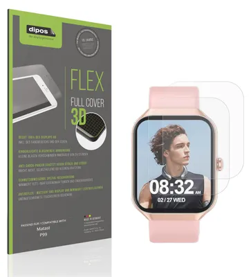 Immagine prodotto di 2x Pellicola protettiva opaca per Matast P99 Protezione Antiurto Anti-Shock
