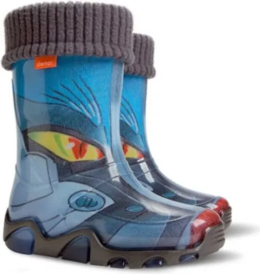 Produktbild von DEMAR Kinder STORMER LUX Jungen Mädchen Thermostiefel Gummistiefel gefüttert Größe: 22/23, Herstellerfarbe: Transformer