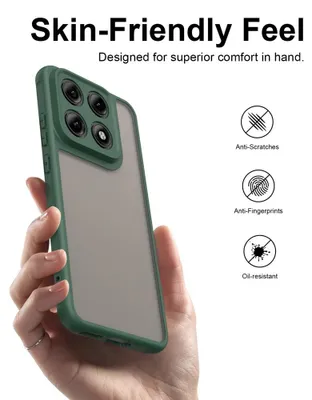 Produktbild von Motorola Edge 70 Pro Hülle - Coverup Mattes Transparentes Back Cover mit Kameraschutz - Grün