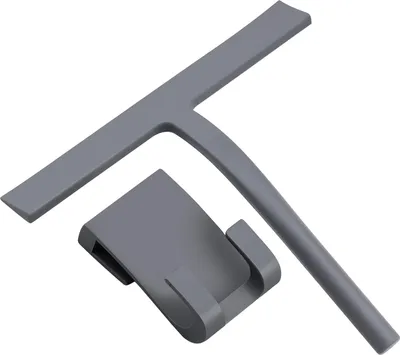 Obrázek produktu pro Silikonová sprchová hlavice, šedá, 22,8 × 3 cm, do sprchy a na zrcadlo
