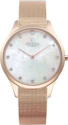 Image de Obaku Denmark montre femme V217LXVWMV CYRKONIE or rose