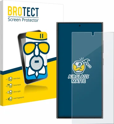 Produktbild von BROTECT Entspiegelungs Schutzglas für Samsung Galaxy S24 Ultra (case-friendly) Schutzfolie Panzer Folie Glas Display Schutz matt