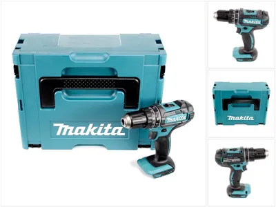 Immagine prodotto di Trapano a percussione a batteria Makita DHP 482 ZJ 18V 62Nm in Makpac senza batteria / caricabatterie