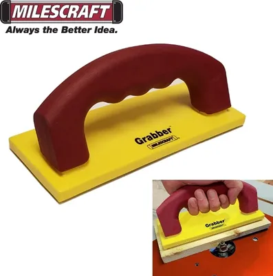 Imagen del producto de Deslizador grande para piezas de trabajo, 200x83 mm; Bloque empujador grande - Milescraft 3403
