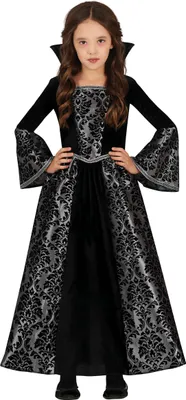 Produktbild von Mädchen Vampirkostüm in silber - 110/116 (5-6 Jahre)