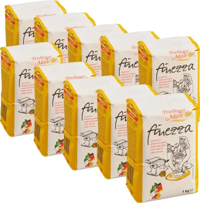 Produktbild von Frießinger Mühle Finezza Semola Rimacinata 1 kg (10er Pack)