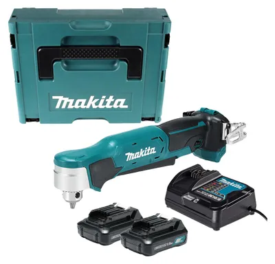 Zdjęcie produktu dla Makita DA332DSYJ, Wiertarka kątowa, Czarny, Niebieski, 1 cm, 1100 RPM, 1,2 cm, 1 cm