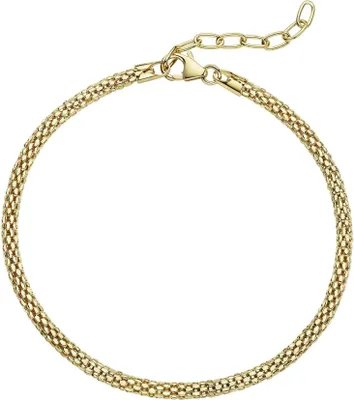 Produktbild von Celesta Silber Armband 925 Silber vergoldet 925/- Sterling Silber 18cm gelb ohne 273260077V