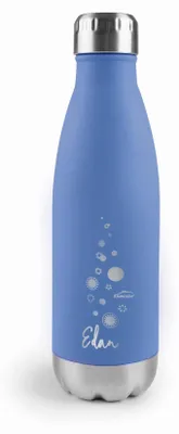 Isolierflasche 0,5 l, doppelwandig, Edelstahl, himmelblau