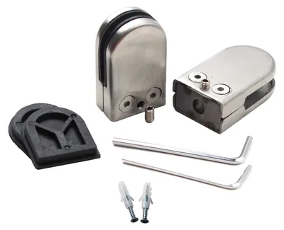 Imagen del producto de Soportes de acero inoxidable para vidrio de 8-10 mm (2 unidades)