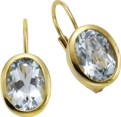Produktbild von Celesta Gold Ohrring 375/- Gelbgold Blautopas (beh)