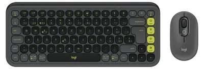 Obrázok produktu pre Logitech 920-013275, Bezdrôtový, Bluetooth, Nožnicový spínač, QWERTZ, Grafit, Obsahuje myš