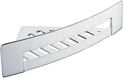 Produktbild von BYTRO Eckseifenkorb Edelstahl Chrom 160x280x75 mm für Bad & WC >> zum Bohren
