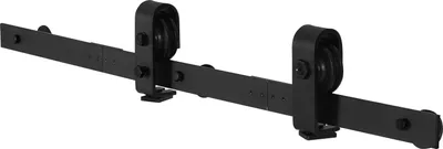 Zdjęcie produktu dla System do Drzwi Przesuwnych Zestaw 90 cm Szyna 2x40 cm 150 kg