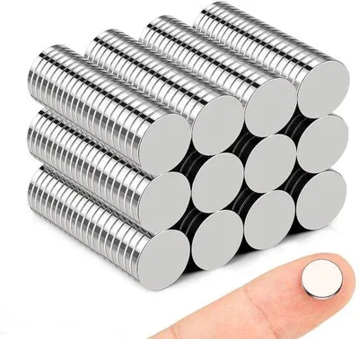 Produktbild von Starke Neodym-Magneten 10x2mm für Magnettafeln, Whiteboards, 120 Stück
