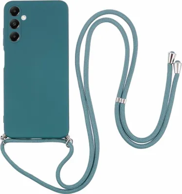 Produktbild von Samsung Galaxy A05s Hülle - Coverup Colour TPU Back Cover mit Handykette - Everglade Green