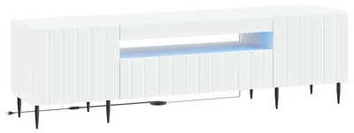 Obrázok produktu pre vidaXL TV skrinka s LED osvetlením, biela, drevotrieska