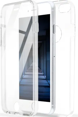 Produktbild von ONEFLOW® Touch Case kompatibel mit iPhone 7 / iPhone 8 - Hülle beidseitig transparent, Klar