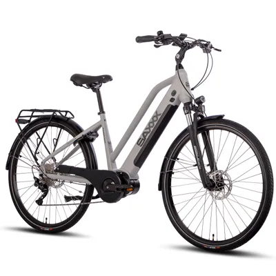 Produktbild von SAXXX 28 Zoll Premium Trekking E-Bike , 250W Mittelmotor 90Nm , 522Wh Akku , bis 100km Reichweite , SHIMANO Deore Schaltung , hydraulische Bremsen