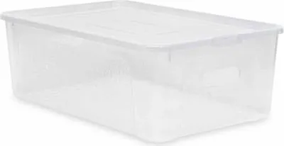 Produktbild von Box 7,0l+Deckel, Löcher, 34x20x10, transp. Raster, MULTIBOX, Kunststoff