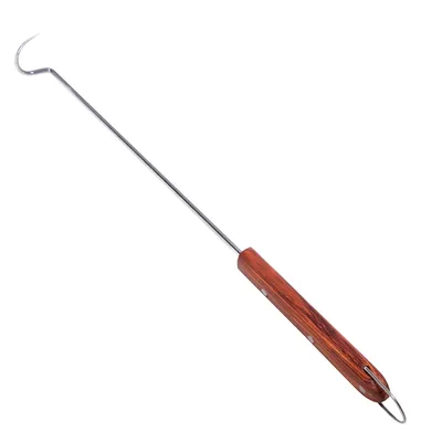 Produktbild von Grill - u. Fleischhaken mit Rosenholzgriff 47cm