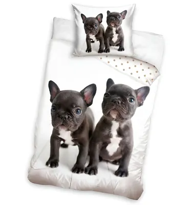 Immagine prodotto di Biancheria da letto double-face 140x200 cm - Bulldogs