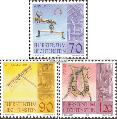 Produktbild von Briefmarken Liechtenstein 2001 Mi 1278-1280 (kompl.Ausg.) postfrisch Altes Handwerk