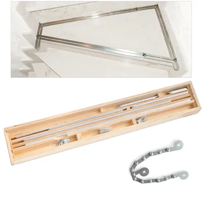 Produktbild von BAUTEC Winkelschablone inkl. Rundungselement » Profi-Set 1 » 18-tlg. » Treppen-Schablone » Treppenlehre