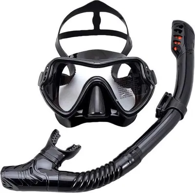 Produktbild von Schnorchelmaske 180° Panoramasichtfeld Antibeschlag Dry Top System Kamerahalterung L/XL Erwachsene